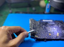REPAIR MACBOOK PRO 13 INCH 2012 (MD 101 ) “MATI TOTAL’ akibat kerusakan pada IC power