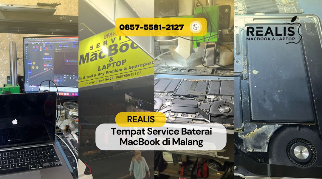 Tempat Service Baterai MacBook di Malang – Realis