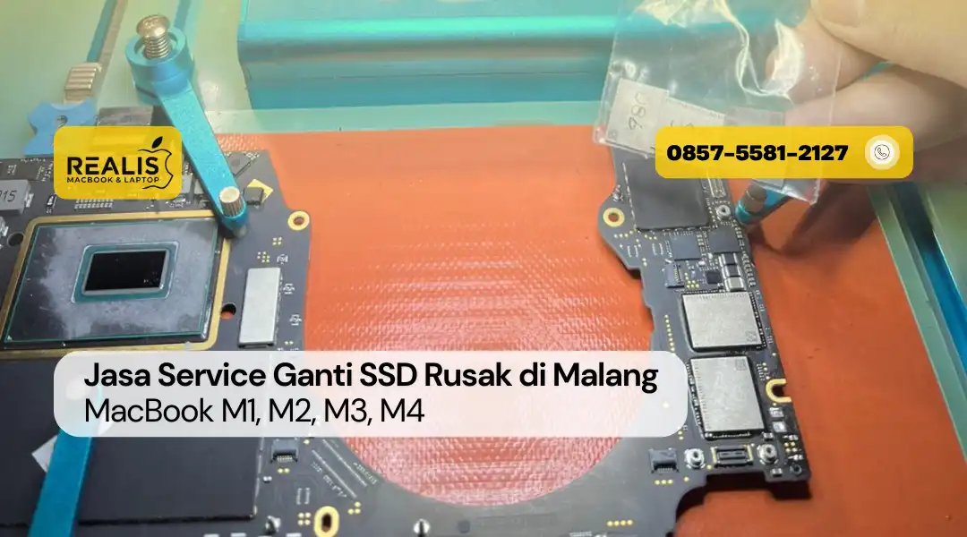 Jasa Service Ganti SSD Rusak di Malang – MacBook M1, M2, M3, M4