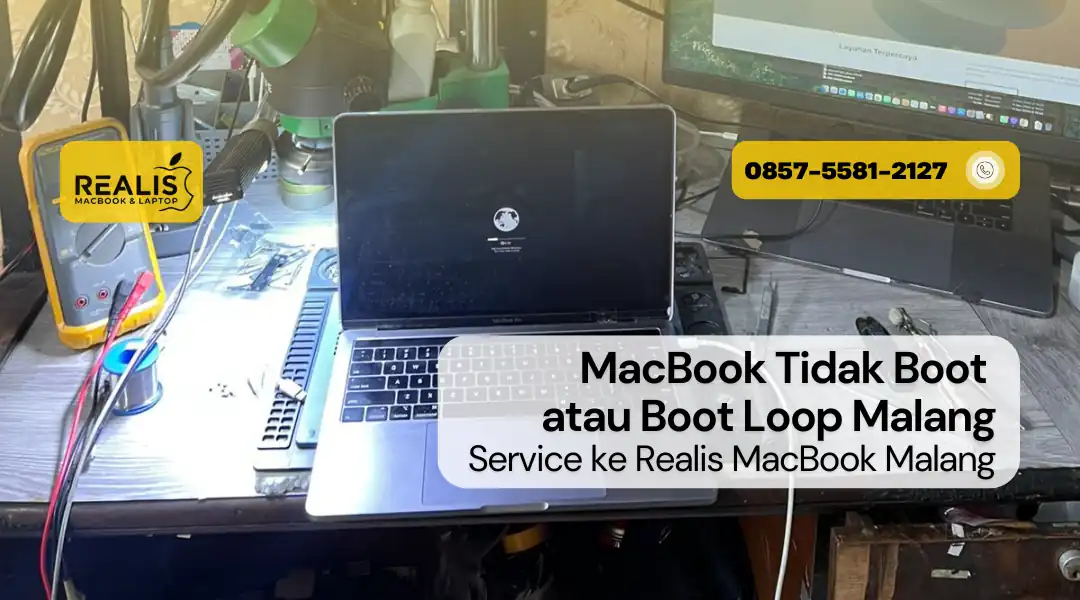 Service MacBook Tidak Boot / Boot Loop Malang