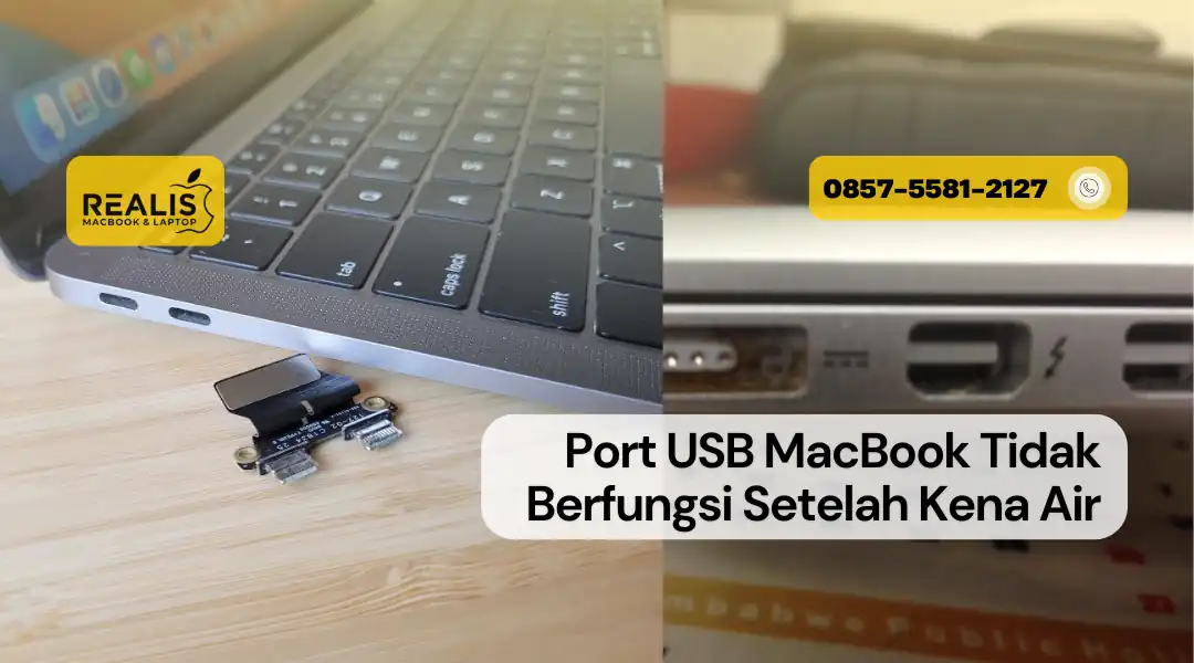 Port USB MacBook Tidak Berfungsi Setelah Kena Air