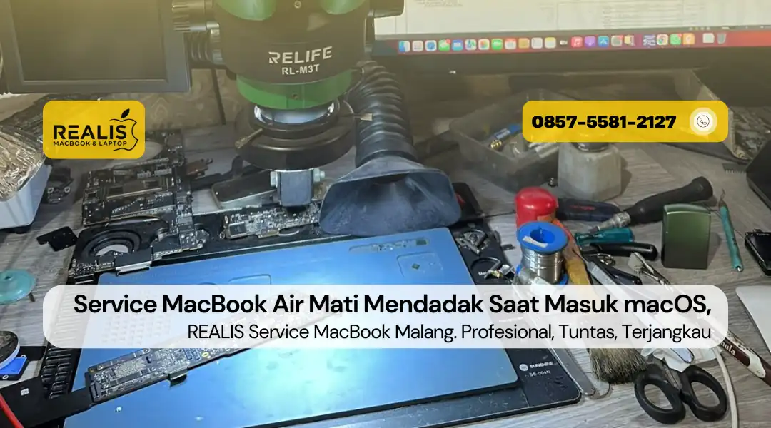 Service MacBook Air Mati Mendadak Saat Masuk macOS