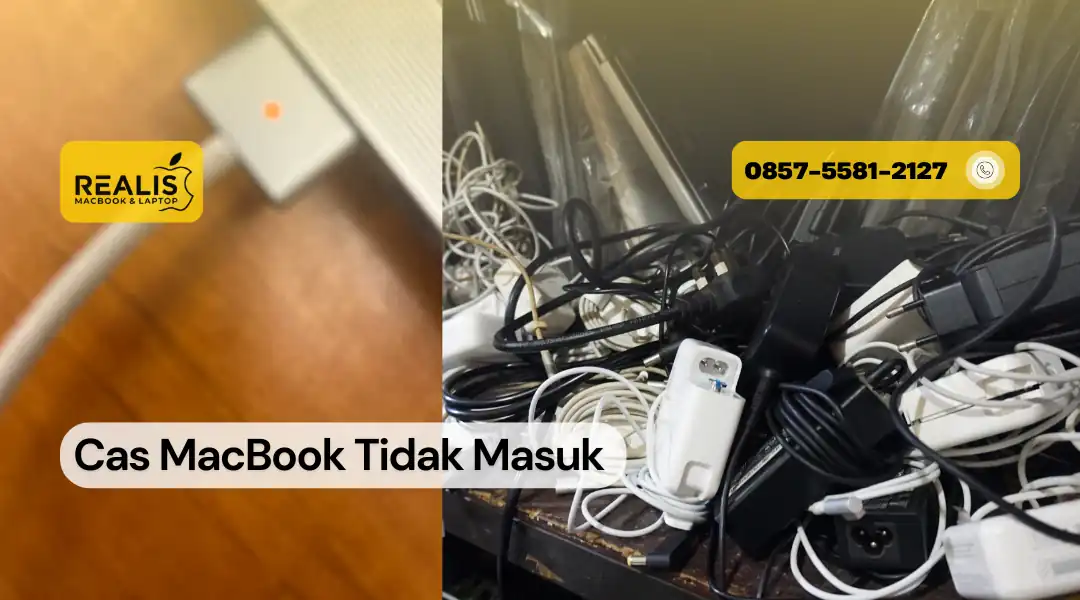 Cas MacBook Tidak Masuk, Service ke Realis Malang
