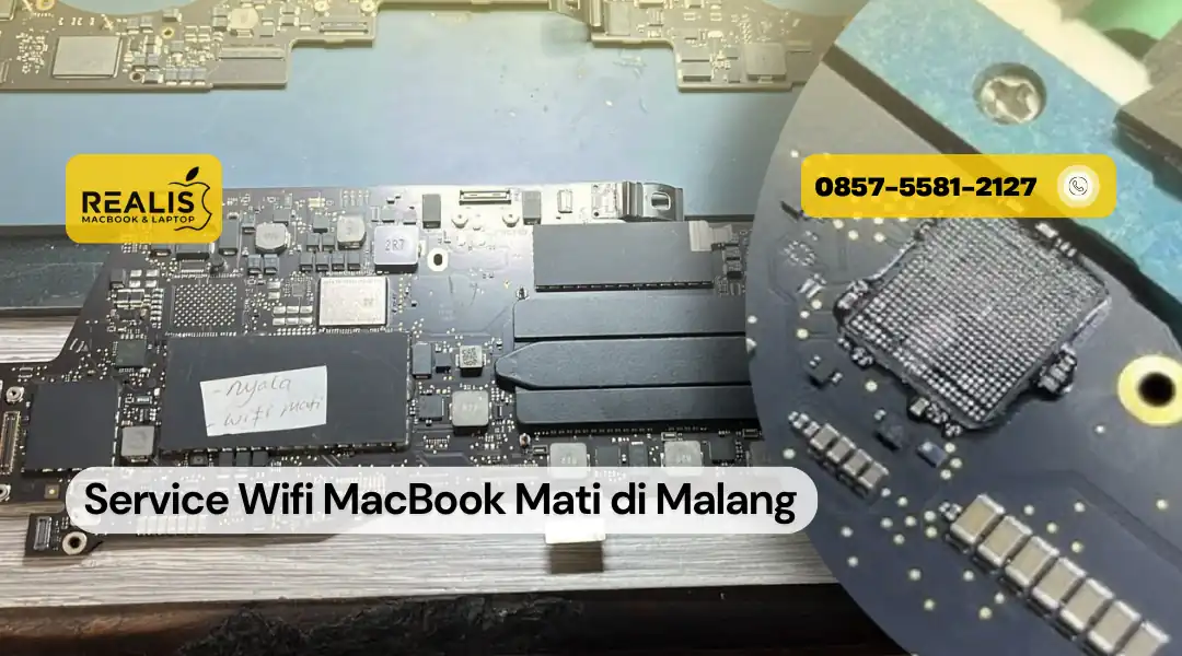 Service Wifi MacBook Mati di Malang - REALIS