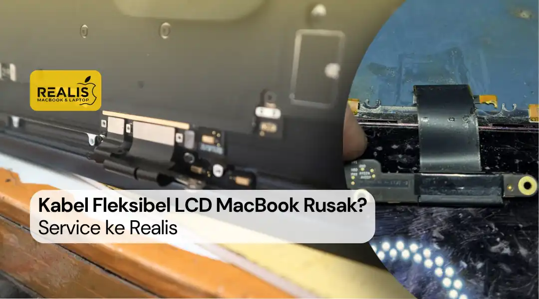 kabel fleksibel lcd macbook rusak, tempat service macbook malang