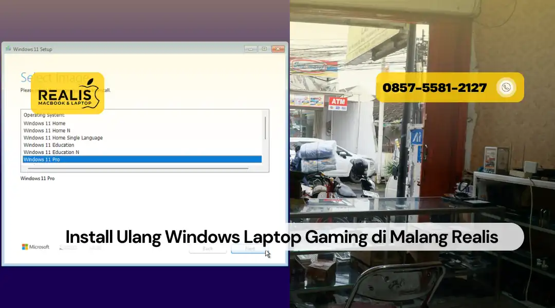 Install Ulang Windows Laptop Gaming di Malang Realis