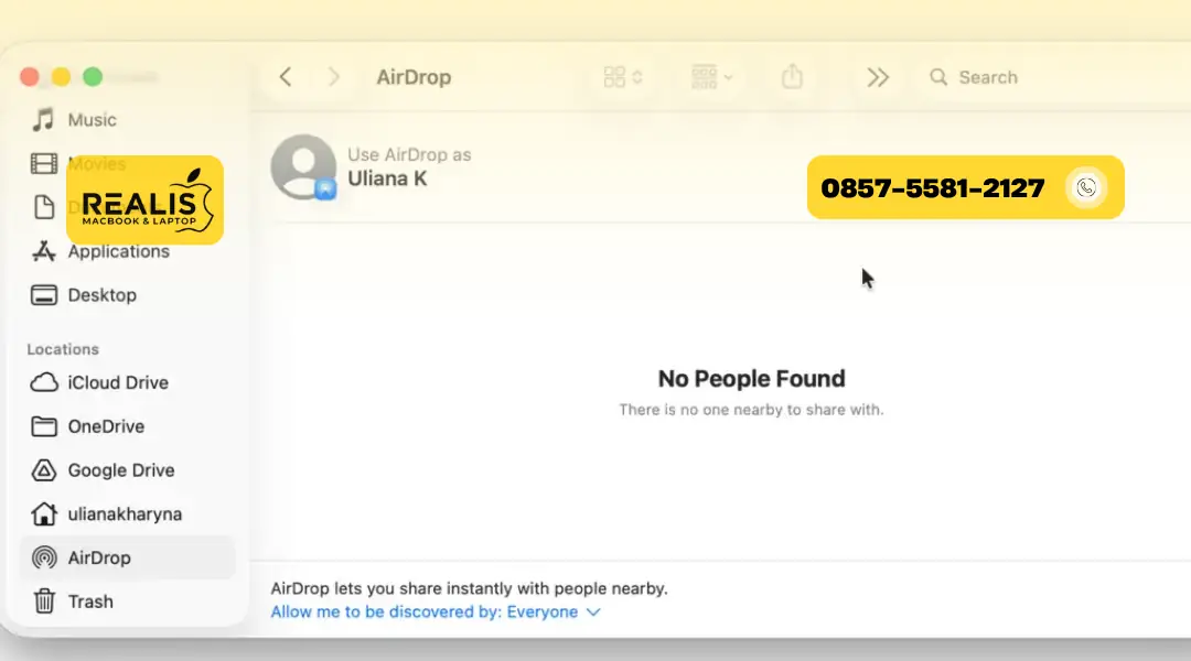 MacBook Tidak Bisa AirDrop atau Bluetooth Putus, Service Malang